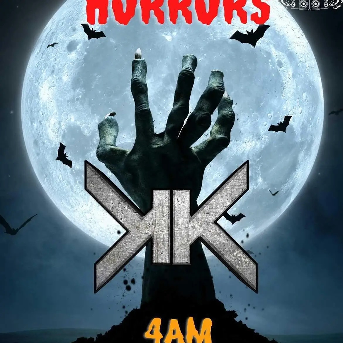 HORRORS / ALTERNATE ART — Alternate surviving event artwork from the 2021 Horrors rave archive